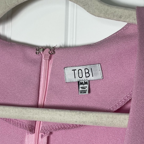 TOBI Sweet Intentions Barbie Pink Shift Dress Size M CB158 - Picture 5 of 8
